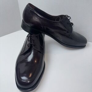 FLS Florsheim 12 EEE Brown Men's Leather Square Toe Lace Tie Shoes 505383